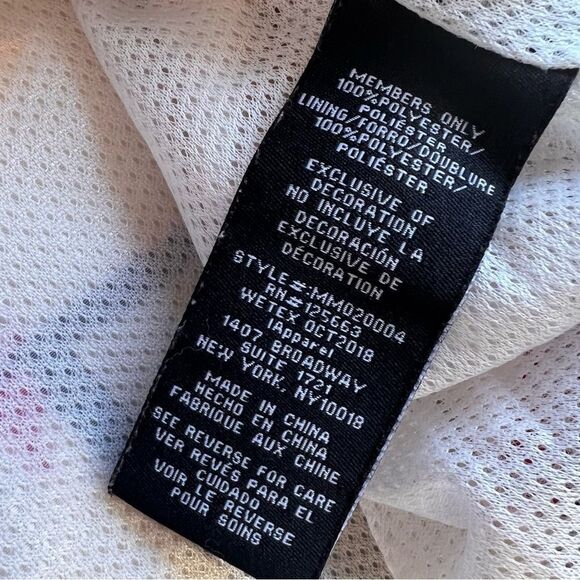 MEMBERS ONLY Flag Print Pullover Windbreaker Jacket - Picture 5 of 12